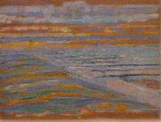 Piet Mondrian Piet Mondrian, View from the Dunes with Beach and Piers oil on canvas